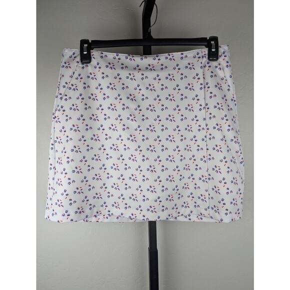 Lady Hagen white Americana Wrap Skort red blue pink sparklers - Picture 1 of 6